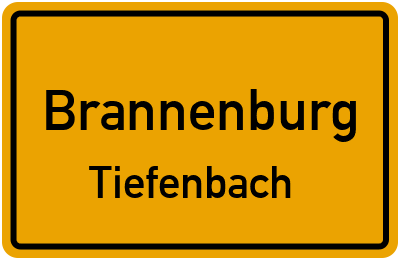 Ortsschild Brannenburg Tiefenbach