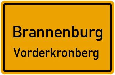 Ortsschild Brannenburg Vorderkronberg
