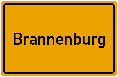 Ortsschild von Brannenburg in Bayern
