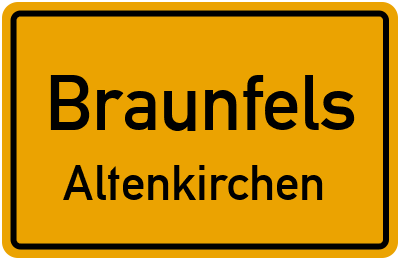 Straßenverzeichnis Braunfels Altenkirchen