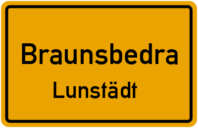 Straßenverzeichnis Braunsbedra Lunstädt
