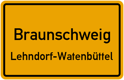 Straßenverzeichnis Braunschweig Lehndorf-Watenbüttel