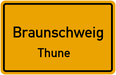 Straßenverzeichnis Braunschweig Thune