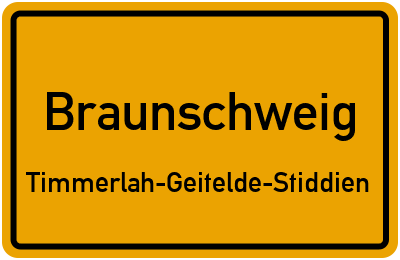 Straßenverzeichnis Braunschweig Timmerlah-Geitelde-Stiddien