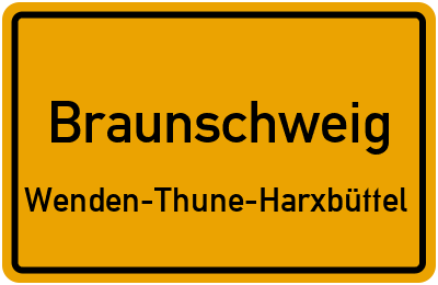 Straßenverzeichnis Braunschweig Wenden-Thune-Harxbüttel