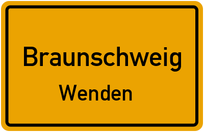 Ortsschild Braunschweig Wenden