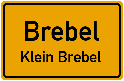 Straßenverzeichnis Brebel Klein Brebel