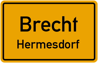 Straßenverzeichnis Brecht Hermesdorf
