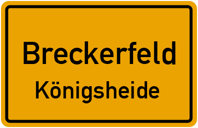Straßenverzeichnis Breckerfeld Königsheide