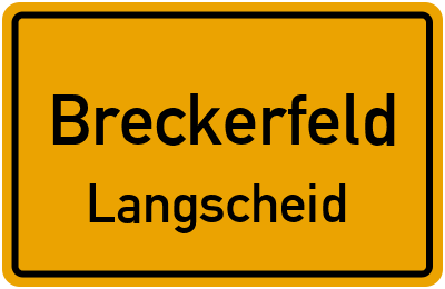 Straßenverzeichnis Breckerfeld Langscheid