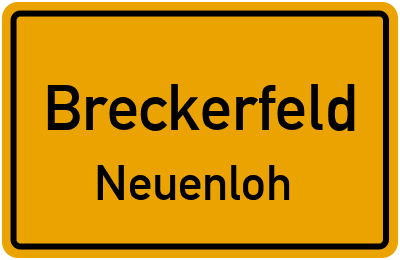 Straßenverzeichnis Breckerfeld Neuenloh