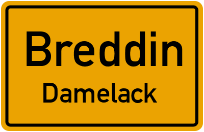 Straßenverzeichnis Breddin Damelack