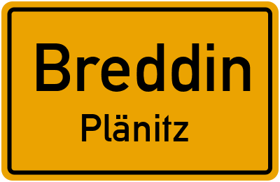 Straßenverzeichnis Breddin Plänitz