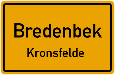 Straßenverzeichnis Bredenbek Kronsfelde