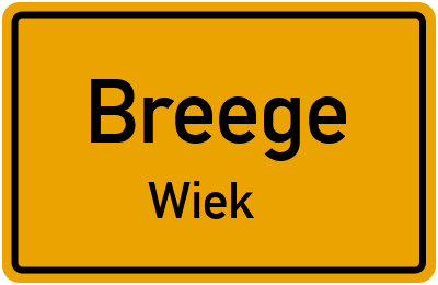 Straßenverzeichnis Breege Wiek