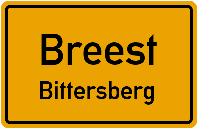 Straßenverzeichnis Breest Bittersberg
