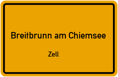Straßenverzeichnis Breitbrunn am Chiemsee Zell