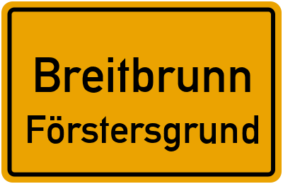 Straßenverzeichnis Breitbrunn Förstersgrund