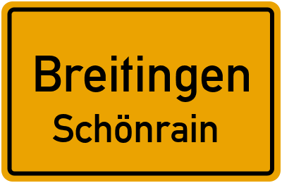 Straßenverzeichnis Breitingen Schönrain