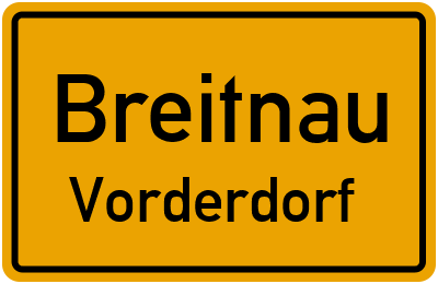 Straßenverzeichnis Breitnau Vorderdorf