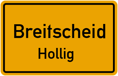 Straßenverzeichnis Breitscheid Hollig