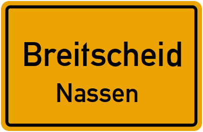 Straßenverzeichnis Breitscheid Nassen