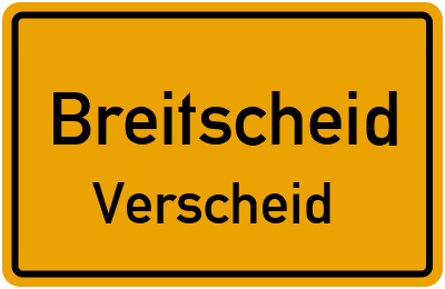 Straßenverzeichnis Breitscheid Verscheid