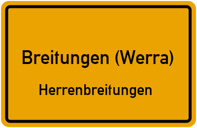 Straßenverzeichnis Breitungen (Werra) Herrenbreitungen