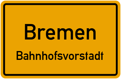 Straßenverzeichnis Bremen Bahnhofsvorstadt