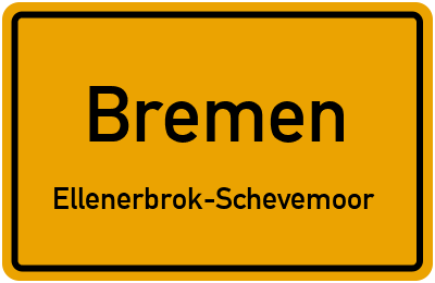 Ortsschild Bremen Ellenerbrok-Schevemoor