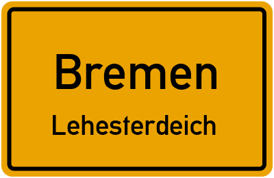 Straßenverzeichnis Bremen Lehesterdeich