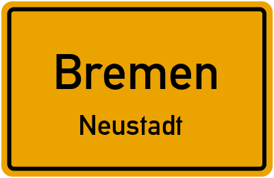 Ortsschild Bremen Neustadt