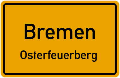 Straßenverzeichnis Bremen Osterfeuerberg