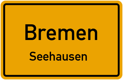 Ortsschild Bremen Seehausen