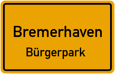 Straßenverzeichnis Bremerhaven Bürgerpark