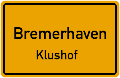 Straßenverzeichnis Bremerhaven Klushof
