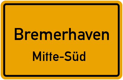 Straßenverzeichnis Bremerhaven Mitte-Süd