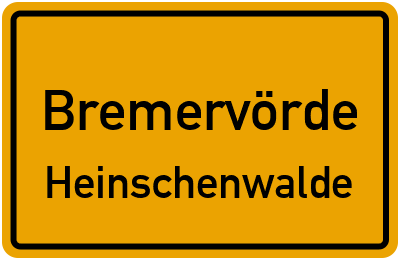 Straßenverzeichnis Bremervörde Heinschenwalde