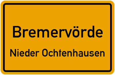 Straßenverzeichnis Bremervörde Nieder Ochtenhausen