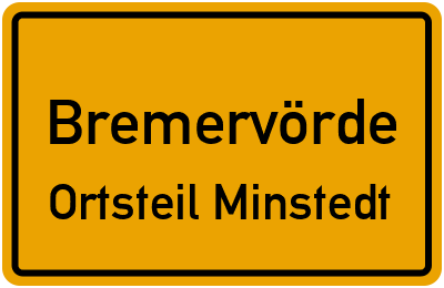 Straßenverzeichnis Bremervörde Ortsteil Minstedt