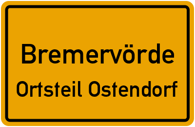 Straßenverzeichnis Bremervörde Ortsteil Ostendorf