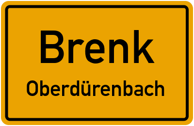 Straßenverzeichnis Brenk Oberdürenbach