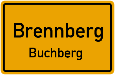 Ortsschild Brennberg Buchberg