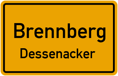 Ortsschild Brennberg Dessenacker