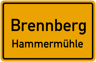 Straßenverzeichnis Brennberg Hammermühle