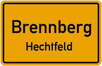 Ortsschild Brennberg Hechtfeld