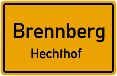 Straßenverzeichnis Brennberg Hechthof