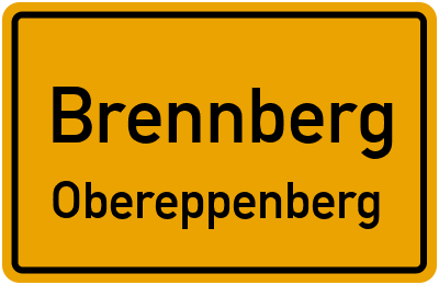 Ortsschild Brennberg Obereppenberg