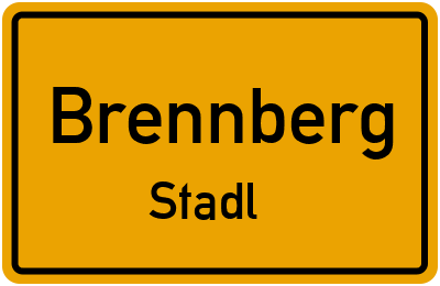 Ortsschild Brennberg Stadl