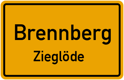 Straßenverzeichnis Brennberg Zieglöde